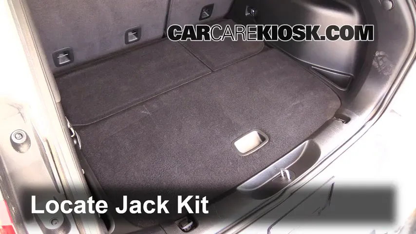 2014 Jeep Cherokee Latitude 3.2L V6 Neumáticos y ruedas Cambiar un neumático pinchado